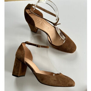 J. Crew Brown Suede Heels